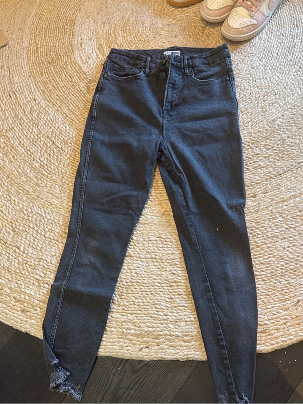 Good American Black Skinny High-Rise Jeans